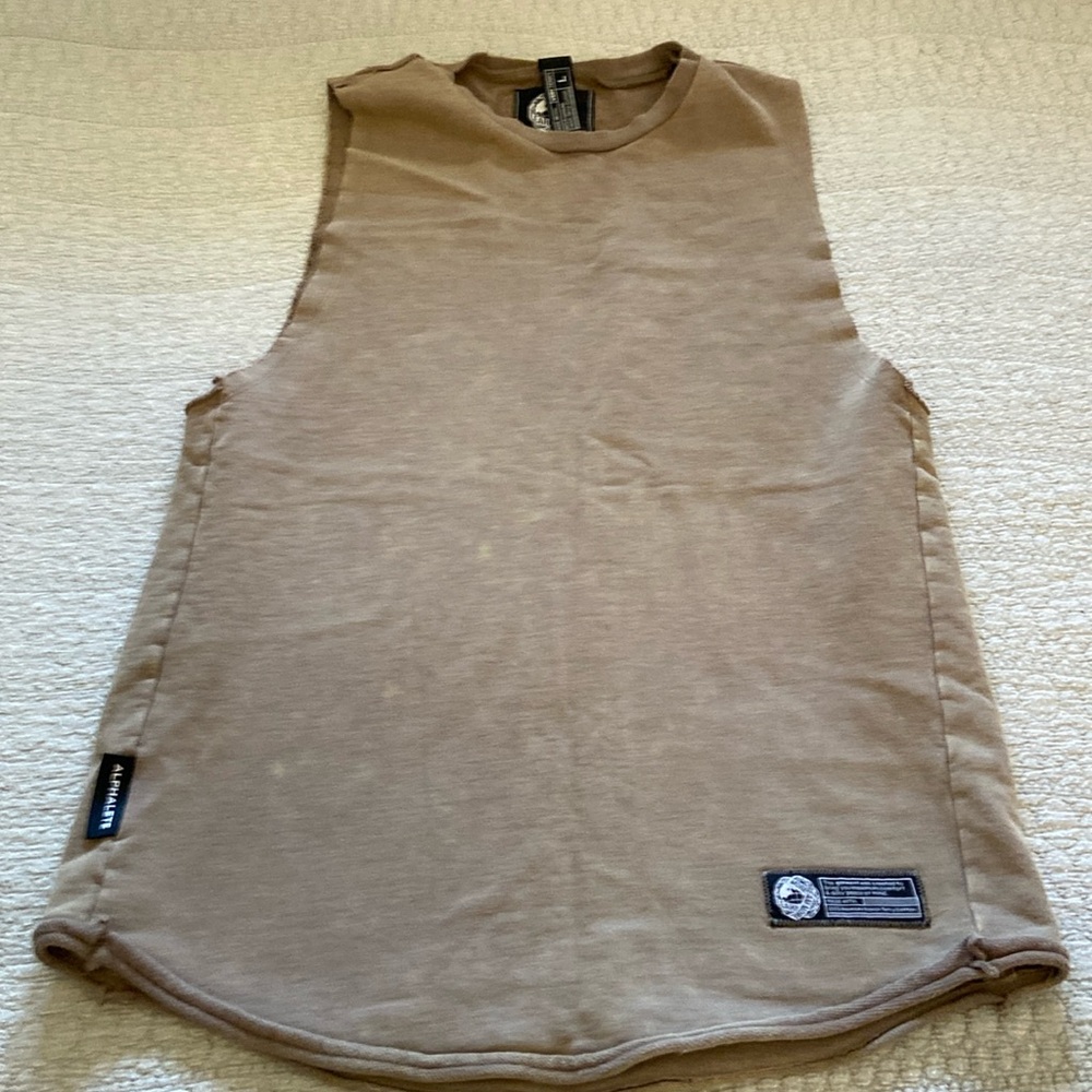Men’s Alphalete distress very terry sleeveless shirt